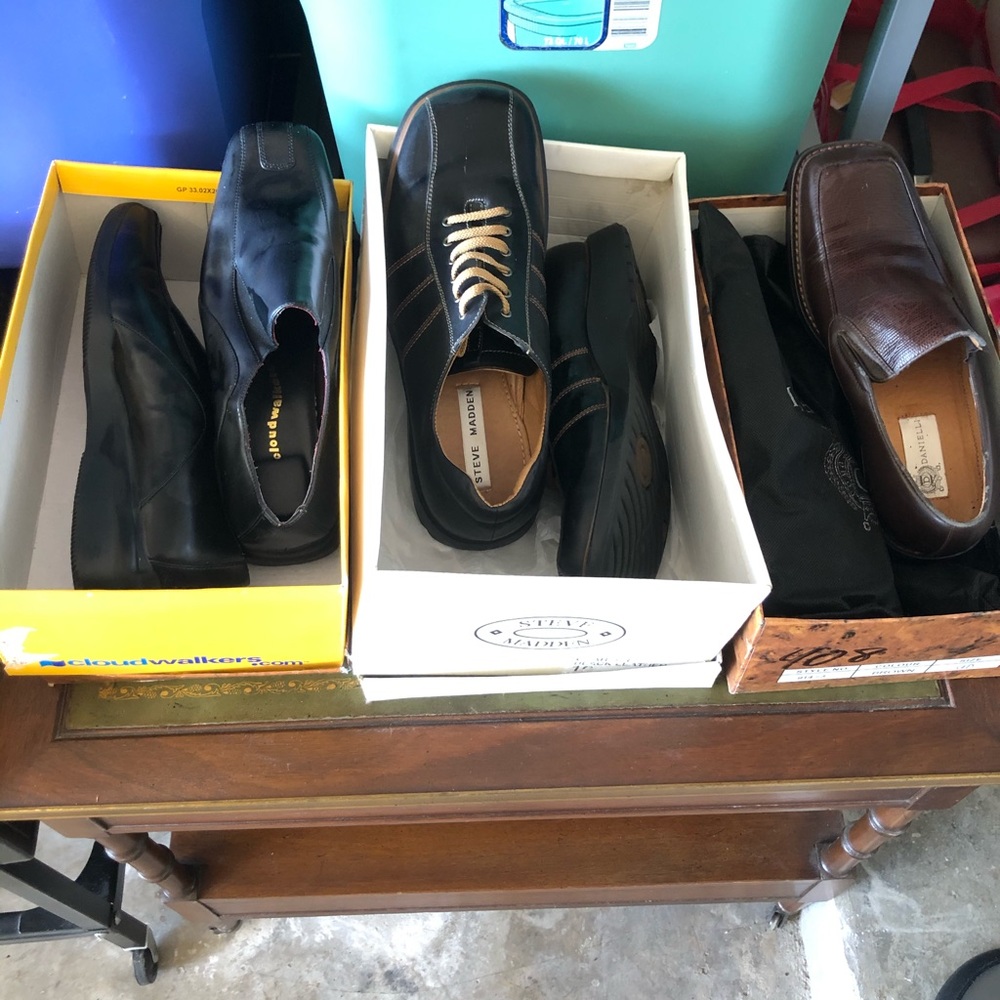 3 pair of size 11 men’s shoes.